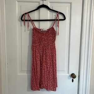 Cute red summer dress